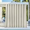 image:imageNICETOWN 2 Panels Outdoor Curtain Panels for Patio Waterproof Stainless Steel Silver Grommet Thermal Insulated Blackout Thermal Insulated Outdoor Drapes for PatioFront Porch W52 x L108 TanNatural
