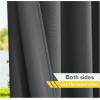 image:imageNICETOWN 2 Panels Outdoor Curtain Panels for Patio Waterproof Stainless Steel Silver Grommet Thermal Insulated Blackout Thermal Insulated Outdoor Drapes for PatioFront Porch W52 x L108 TanCharcoal Grey