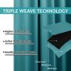 image:imageNICETOWN 2 Panels Outdoor Curtain Panels for Patio Waterproof Stainless Steel Silver Grommet Thermal Insulated Blackout Thermal Insulated Outdoor Drapes for PatioFront Porch W52 x L108 TanPeacock Teal