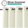image:imageNICETOWN 2 Panels Outdoor Curtain Panels for Patio Waterproof Stainless Steel Silver Grommet Thermal Insulated Blackout Thermal Insulated Outdoor Drapes for PatioFront Porch W52 x L108 TanFade Resistant Light Beige