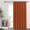 image:imageNICETOWN 2 Panels Outdoor Curtain Panels for Patio Waterproof Stainless Steel Silver Grommet Thermal Insulated Blackout Thermal Insulated Outdoor Drapes for PatioFront Porch W52 x L108 TanMecca Red