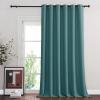 image:imageNICETOWN 2 Panels Outdoor Curtain Panels for Patio Waterproof Stainless Steel Silver Grommet Thermal Insulated Blackout Thermal Insulated Outdoor Drapes for PatioFront Porch W52 x L108 TanTeal