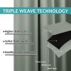 image:imageNICETOWN 2 Panels Outdoor Curtain Panels for Patio Waterproof Stainless Steel Silver Grommet Thermal Insulated Blackout Thermal Insulated Outdoor Drapes for PatioFront Porch W52 x L108 TanSage Green