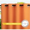 image:imageNICETOWN 2 Panels Outdoor Curtain Panels for Patio Waterproof Stainless Steel Silver Grommet Thermal Insulated Blackout Thermal Insulated Outdoor Drapes for PatioFront Porch W52 x L108 TanOrange