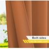 image:imageNICETOWN 2 Panels Outdoor Curtain Panels for Patio Waterproof Stainless Steel Silver Grommet Thermal Insulated Blackout Thermal Insulated Outdoor Drapes for PatioFront Porch W52 x L108 TanBurnt Orange