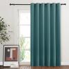 image:imageNICETOWN 2 Panels Outdoor Curtain Panels for Patio Waterproof Stainless Steel Silver Grommet Thermal Insulated Blackout Thermal Insulated Outdoor Drapes for PatioFront Porch W52 x L108 TanTeal