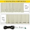 image:imageNICETOWN 2 Panels Weighted Blackout Cabana Curtains Outdoor Patio W52 x L84 Windproof Top amp Bottom Grommet amp Back Tab Thermal Heavyweight Drapes Keep Privacy for YardPorch Biscotti BeigeLight Beige