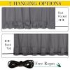 image:imageNICETOWN 2 Panels Weighted Blackout Cabana Curtains Outdoor Patio W52 x L84 Windproof Top amp Bottom Grommet amp Back Tab Thermal Heavyweight Drapes Keep Privacy for YardPorch Biscotti BeigeGrey