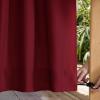 image:imageNICETOWN 2 Panels Weighted Blackout Cabana Curtains Outdoor Patio W52 x L84 Windproof Top amp Bottom Grommet amp Back Tab Thermal Heavyweight Drapes Keep Privacy for YardPorch Biscotti BeigeRed