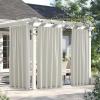 image:imageNICETOWN 2 Panels Weighted Blackout Cabana Curtains Outdoor Patio W52 x L84 Windproof Top amp Bottom Grommet amp Back Tab Thermal Heavyweight Drapes Keep Privacy for YardPorch Biscotti BeigeNatural