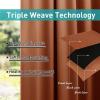image:imageNICETOWN 2 Panels Weighted Blackout Cabana Curtains Outdoor Patio W52 x L84 Windproof Top amp Bottom Grommet amp Back Tab Thermal Heavyweight Drapes Keep Privacy for YardPorch Biscotti BeigeBurnt Orange