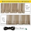 image:imageNICETOWN 2 Panels Weighted Blackout Cabana Curtains Outdoor Patio W52 x L84 Windproof Top amp Bottom Grommet amp Back Tab Thermal Heavyweight Drapes Keep Privacy for YardPorch Biscotti BeigeTaupe