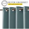 image:imageNICETOWN 2 Panels Weighted Blackout Cabana Curtains Outdoor Patio W52 x L84 Windproof Top amp Bottom Grommet amp Back Tab Thermal Heavyweight Drapes Keep Privacy for YardPorch Biscotti BeigeGreyish Blue