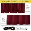 image:imageNICETOWN 2 Panels Weighted Blackout Cabana Curtains Outdoor Patio W52 x L84 Windproof Top amp Bottom Grommet amp Back Tab Thermal Heavyweight Drapes Keep Privacy for YardPorch Biscotti BeigeRed