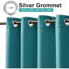 image:imageNICETOWN 2 Panels Weighted Blackout Cabana Curtains Outdoor Patio W52 x L84 Windproof Top amp Bottom Grommet amp Back Tab Thermal Heavyweight Drapes Keep Privacy for YardPorch Biscotti BeigePeacock Teal