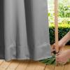 image:imageNICETOWN 2 Panels Weighted Blackout Cabana Curtains Outdoor Patio W52 x L84 Windproof Top amp Bottom Grommet amp Back Tab Thermal Heavyweight Drapes Keep Privacy for YardPorch Biscotti BeigeSilver Grey