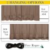 image:imageNICETOWN 2 Panels Weighted Blackout Cabana Curtains Outdoor Patio W52 x L84 Windproof Top amp Bottom Grommet amp Back Tab Thermal Heavyweight Drapes Keep Privacy for YardPorch Biscotti BeigeTan