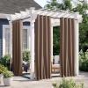 image:imageNICETOWN 2 Panels Weighted Blackout Cabana Curtains Outdoor Patio W52 x L84 Windproof Top amp Bottom Grommet amp Back Tab Thermal Heavyweight Drapes Keep Privacy for YardPorch Biscotti BeigeTan