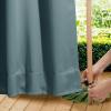 image:imageNICETOWN 2 Panels Weighted Blackout Cabana Curtains Outdoor Patio W52 x L84 Windproof Top amp Bottom Grommet amp Back Tab Thermal Heavyweight Drapes Keep Privacy for YardPorch Biscotti BeigeGreyish Blue