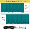 image:imageNICETOWN 2 Panels Weighted Blackout Cabana Curtains Outdoor Patio W52 x L84 Windproof Top amp Bottom Grommet amp Back Tab Thermal Heavyweight Drapes Keep Privacy for YardPorch Biscotti BeigePeacock Teal