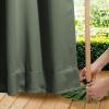 image:imageNICETOWN 2 Panels Weighted Blackout Cabana Curtains Outdoor Patio W52 x L84 Windproof Top amp Bottom Grommet amp Back Tab Thermal Heavyweight Drapes Keep Privacy for YardPorch Biscotti BeigeGreyish Green
