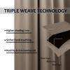 image:imageNICETOWN 2 Panels Weighted Blackout Cabana Curtains Outdoor Patio W52 x L84 Windproof Top amp Bottom Grommet amp Back Tab Thermal Heavyweight Drapes Keep Privacy for YardPorch Biscotti BeigeSoft Brown