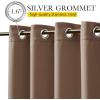 image:imageNICETOWN 2 Panels Weighted Blackout Cabana Curtains Outdoor Patio W52 x L84 Windproof Top amp Bottom Grommet amp Back Tab Thermal Heavyweight Drapes Keep Privacy for YardPorch Biscotti BeigeTan