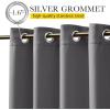 image:imageNICETOWN 2 Panels Weighted Blackout Cabana Curtains Outdoor Patio W52 x L84 Windproof Top amp Bottom Grommet amp Back Tab Thermal Heavyweight Drapes Keep Privacy for YardPorch Biscotti BeigeGrey