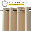 image:imageNICETOWN 2 Panels Weighted Blackout Cabana Curtains Outdoor Patio W52 x L84 Windproof Top amp Bottom Grommet amp Back Tab Thermal Heavyweight Drapes Keep Privacy for YardPorch Biscotti BeigeBiscotti Beige
