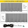 image:imageNICETOWN 2 Panels Weighted Blackout Cabana Curtains Outdoor Patio W52 x L84 Windproof Top amp Bottom Grommet amp Back Tab Thermal Heavyweight Drapes Keep Privacy for YardPorch Biscotti BeigeSilver Grey