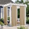image:imageNICETOWN 2 Panels Weighted Blackout Cabana Curtains Outdoor Patio W52 x L84 Windproof Top amp Bottom Grommet amp Back Tab Thermal Heavyweight Drapes Keep Privacy for YardPorch Biscotti BeigeBiscotti Beige