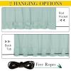image:imageNICETOWN 2 Panels Weighted Blackout Cabana Curtains Outdoor Patio W52 x L84 Windproof Top amp Bottom Grommet amp Back Tab Thermal Heavyweight Drapes Keep Privacy for YardPorch Biscotti BeigeAqua Blue