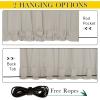 image:imageNICETOWN 2 Panels Weighted Blackout Cabana Curtains Outdoor Patio W52 x L84 Windproof Top amp Bottom Grommet amp Back Tab Thermal Heavyweight Drapes Keep Privacy for YardPorch Biscotti BeigeNatural
