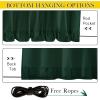image:imageNICETOWN 2 Panels Weighted Blackout Cabana Curtains Outdoor Patio W52 x L84 Windproof Top amp Bottom Grommet amp Back Tab Thermal Heavyweight Drapes Keep Privacy for YardPorch Biscotti BeigeDark Green