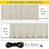 image:imageNICETOWN 2 Panels Weighted Blackout Cabana Curtains Outdoor Patio W52 x L84 Windproof Top amp Bottom Grommet amp Back Tab Thermal Heavyweight Drapes Keep Privacy for YardPorch Biscotti BeigeLight Beige