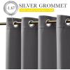 image:imageNICETOWN 2 Panels Weighted Blackout Cabana Curtains Outdoor Patio W52 x L84 Windproof Top amp Bottom Grommet amp Back Tab Thermal Heavyweight Drapes Keep Privacy for YardPorch Biscotti BeigeGrey