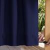 image:imageNICETOWN 2 Panels Weighted Blackout Cabana Curtains Outdoor Patio W52 x L84 Windproof Top amp Bottom Grommet amp Back Tab Thermal Heavyweight Drapes Keep Privacy for YardPorch Biscotti BeigeDark Blue