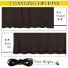 image:imageNICETOWN 2 Panels Weighted Blackout Cabana Curtains Outdoor Patio W52 x L84 Windproof Top amp Bottom Grommet amp Back Tab Thermal Heavyweight Drapes Keep Privacy for YardPorch Biscotti BeigeCoffee