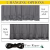 image:imageNICETOWN 2 Panels Weighted Blackout Cabana Curtains Outdoor Patio W52 x L84 Windproof Top amp Bottom Grommet amp Back Tab Thermal Heavyweight Drapes Keep Privacy for YardPorch Biscotti BeigeGrey