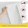 image:imageNICETOWN Blackout Door Curtain  Blinds for Indoor Windows Thermal Insulated Trica Window Covering for Patio French Door Front Privacy Sidelight Glass Curtain W26 x L72 inch 1 Panel GreyIvory White