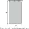image:imageNICETOWN Blackout Door Curtain  Blinds for Indoor Windows Thermal Insulated Trica Window Covering for Patio French Door Front Privacy Sidelight Glass Curtain W26 x L72 inch 1 Panel GreyCappuccino