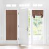 image:imageNICETOWN Blackout Door Curtain  Blinds for Indoor Windows Thermal Insulated Trica Window Covering for Patio French Door Front Privacy Sidelight Glass Curtain W26 x L72 inch 1 Panel GreyCappuccino