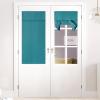 image:imageNICETOWN Blackout Door Curtain  Blinds for Indoor Windows Thermal Insulated Trica Window Covering for Patio French Door Front Privacy Sidelight Glass Curtain W26 x L72 inch 1 Panel GreyPeacock Teal