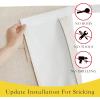 image:imageNICETOWN Blackout Door Curtain  Blinds for Indoor Windows Thermal Insulated Trica Window Covering for Patio French Door Front Privacy Sidelight Glass Curtain W26 x L72 inch 1 Panel GreyBeige