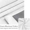 image:imageNICETOWN Blackout Door Curtain  Blinds for Indoor Windows Thermal Insulated Trica Window Covering for Patio French Door Front Privacy Sidelight Glass Curtain W26 x L72 inch 1 Panel GreyBirch