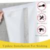 image:imageNICETOWN Blackout Door Curtain  Blinds for Indoor Windows Thermal Insulated Trica Window Covering for Patio French Door Front Privacy Sidelight Glass Curtain W26 x L72 inch 1 Panel GreyLight Grey