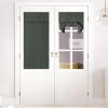 image:imageNICETOWN Blackout Door Curtain  Blinds for Indoor Windows Thermal Insulated Trica Window Covering for Patio French Door Front Privacy Sidelight Glass Curtain W26 x L72 inch 1 Panel GreyDark Mallard