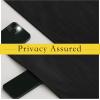 image:imageNICETOWN Blackout Door Curtain  Blinds for Indoor Windows Thermal Insulated Trica Window Covering for Patio French Door Front Privacy Sidelight Glass Curtain W26 x L72 inch 1 Panel GreyJet Black
