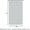 image:imageNICETOWN Blackout Door Curtain  Blinds for Indoor Windows Thermal Insulated Trica Window Covering for Patio French Door Front Privacy Sidelight Glass Curtain W26 x L72 inch 1 Panel GreyGreyish White