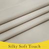 image:imageNICETOWN Blackout Door Curtain  Blinds for Indoor Windows Thermal Insulated Trica Window Covering for Patio French Door Front Privacy Sidelight Glass Curtain W26 x L72 inch 1 Panel GreyLight Flaxen